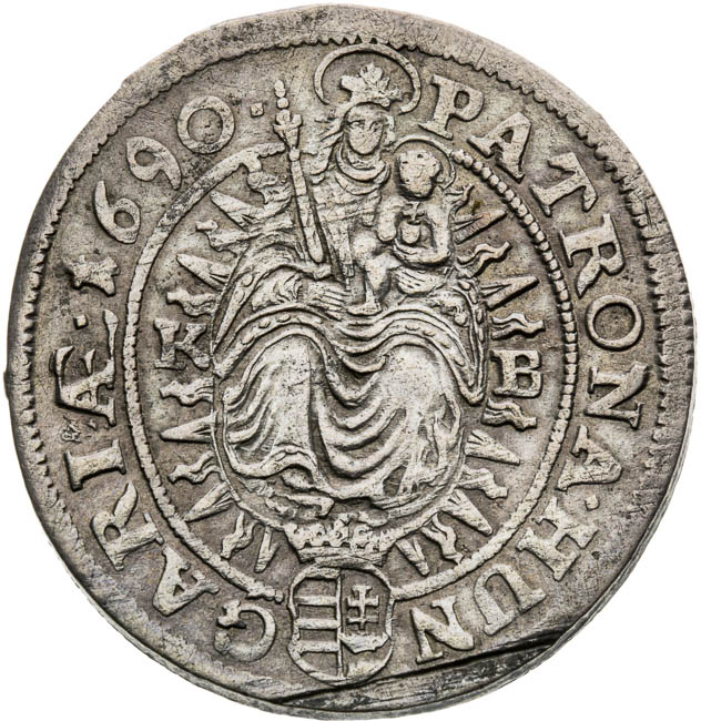 XV Kreutzer 1690 - back