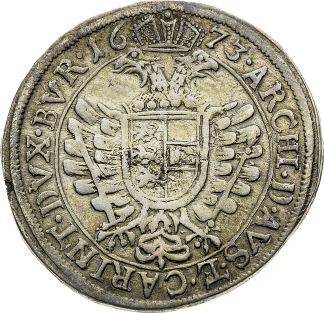 6 Grajciar 1673 - reverz