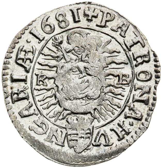 3 Krejcar 1681 - revers