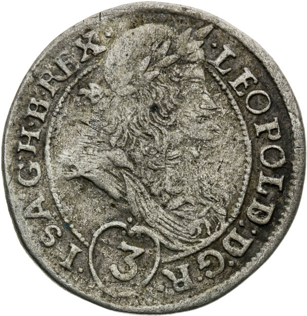 3 Krejcar 1695 - avers