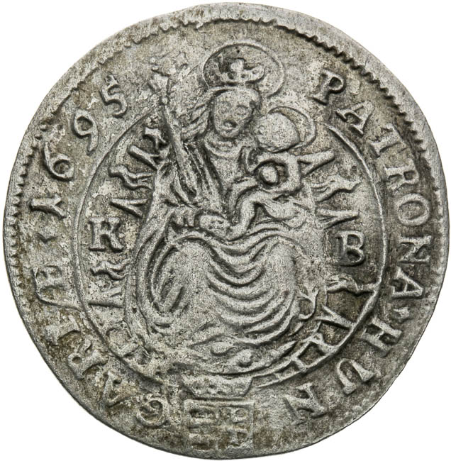 3 Krejcar 1695 - revers
