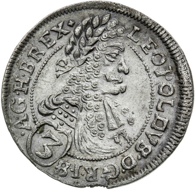 3 Krejcar 1696 - avers