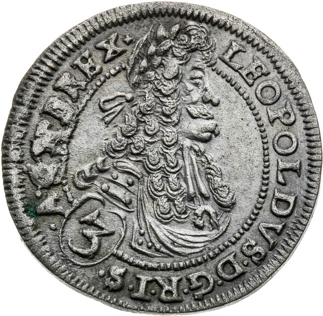 3 Krejcar 1697 - avers
