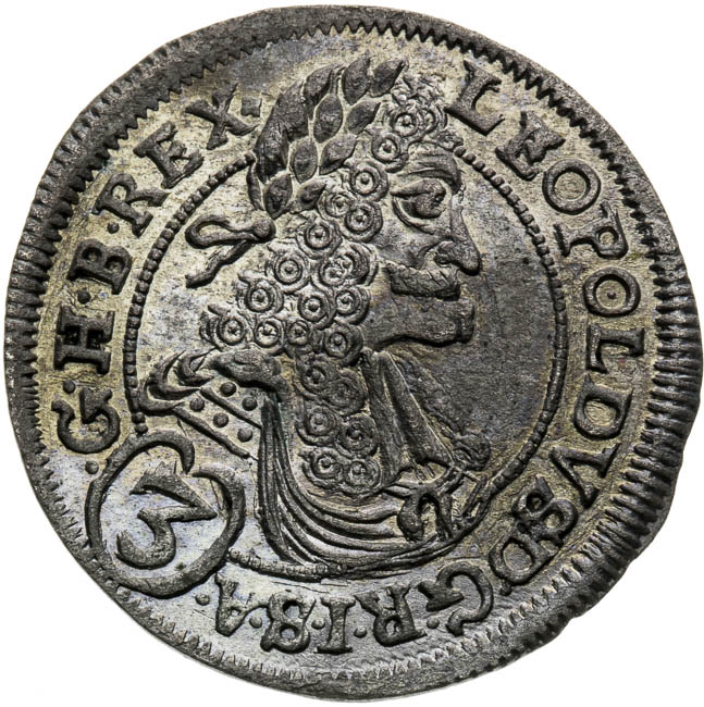 3 Krejcar 1697 - avers
