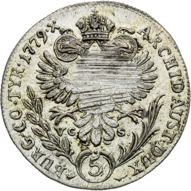 5 Krejcar 1779 - revers