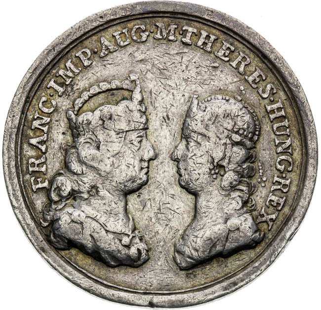 Strieborná medaila 1751 - averz