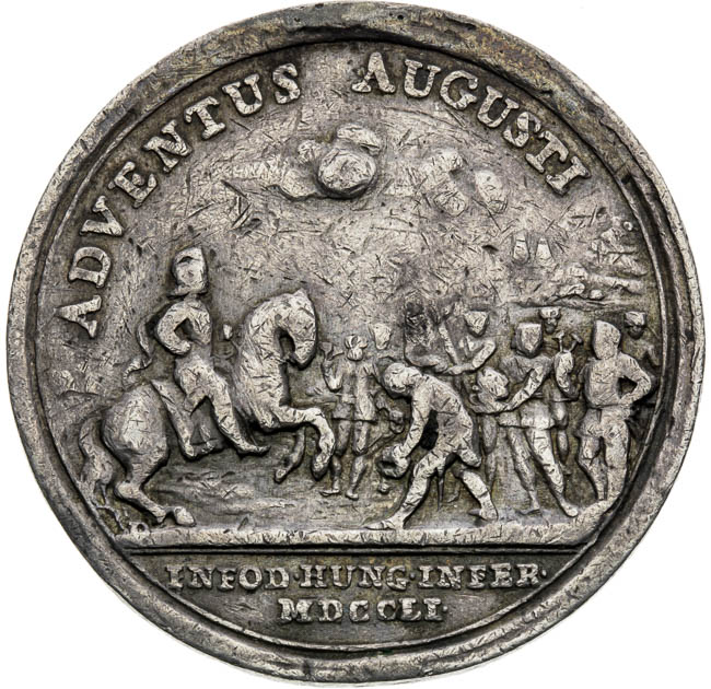 Strieborná medaila 1751 - reverz