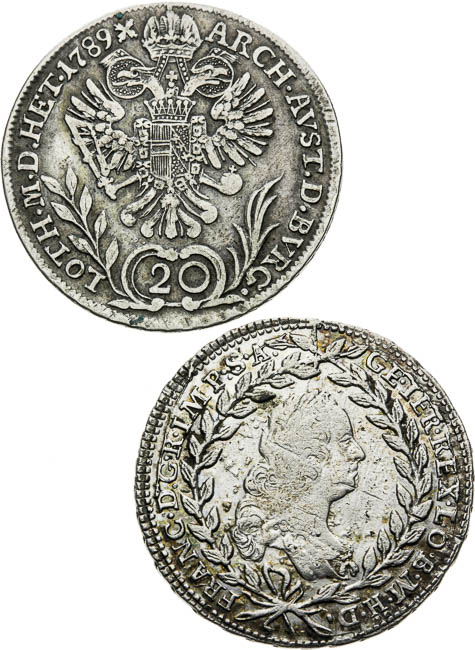 20 Kreutzer (2 pcs) - back