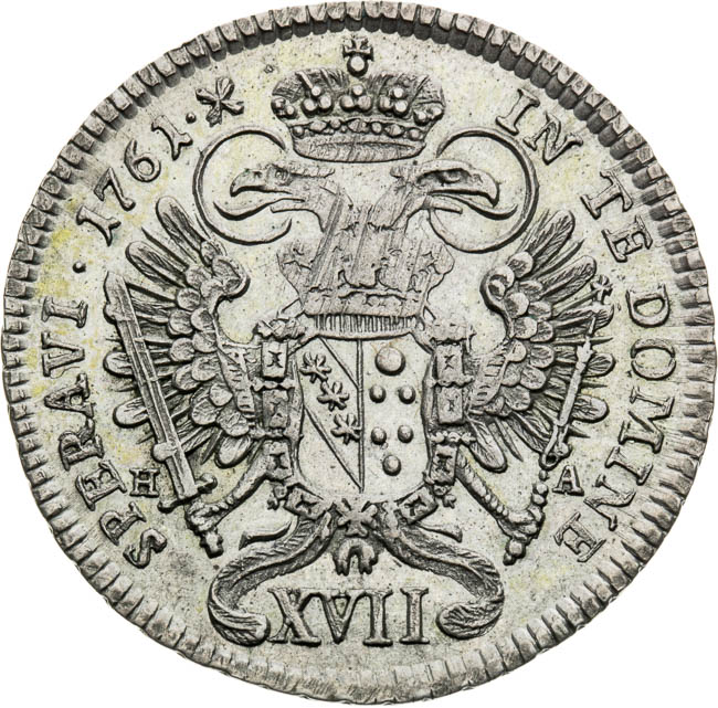 XVII Kreutzer 1761 - back