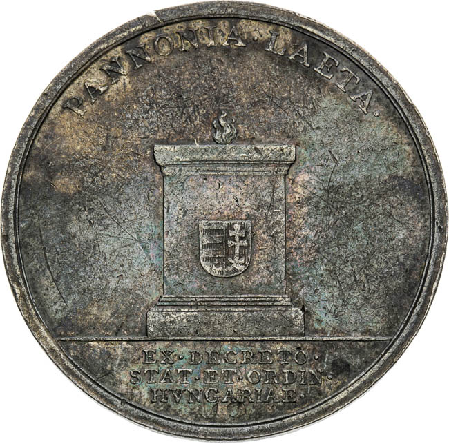 Strieborná medaila 1790 - reverz