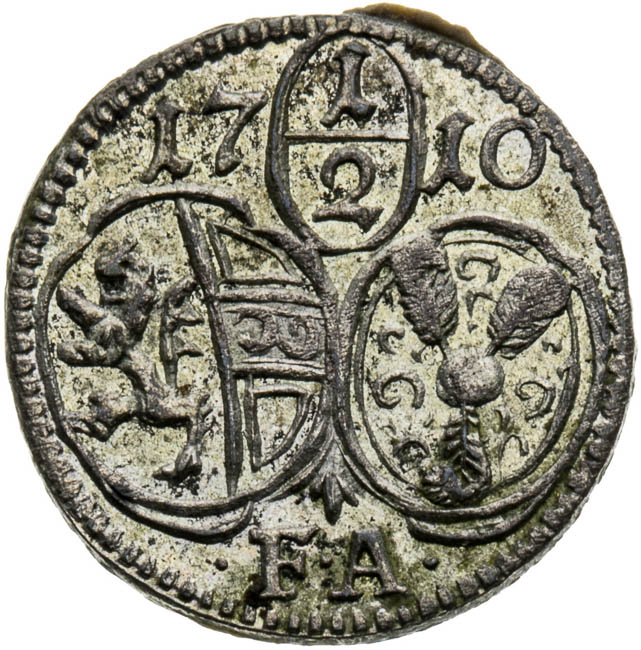 1/2 Grajciar 1710 - averz