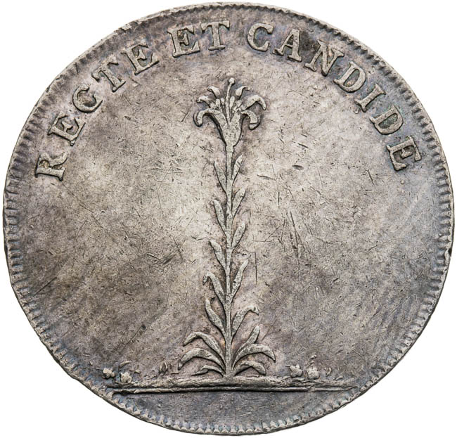 Strieborný žetón 1808 - averz