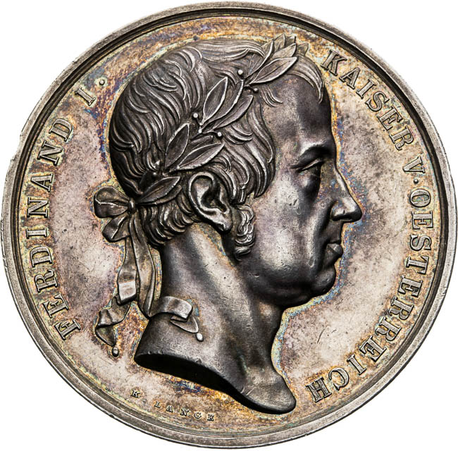 Stříbrná medaile 1846 - avers