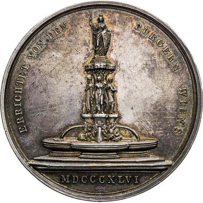 Stříbrná medaile 1846 - revers