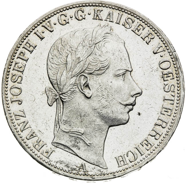Spolkový tolar 1857 - avers