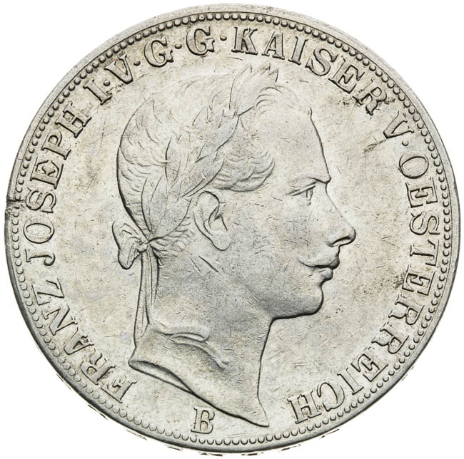 Spolkový tolar 1858 - avers