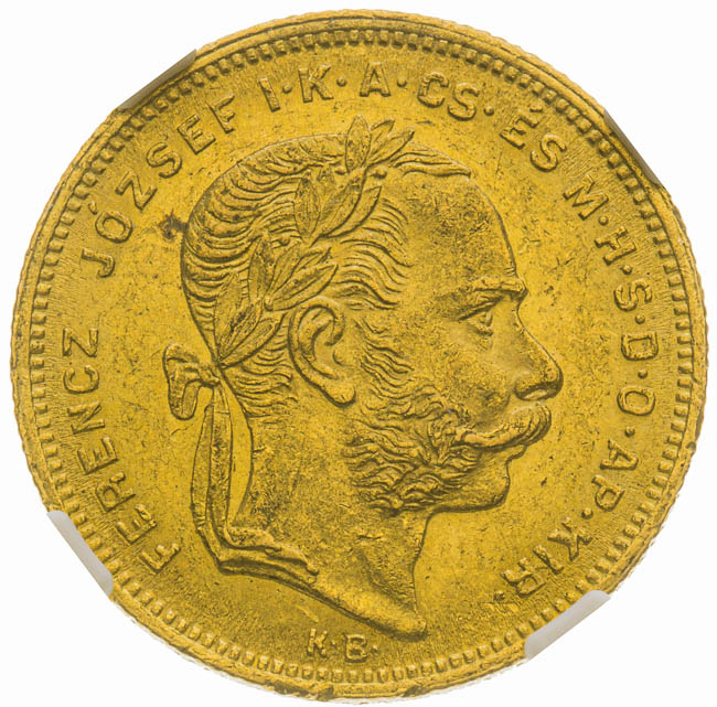 8 Zlatník 1878 - avers