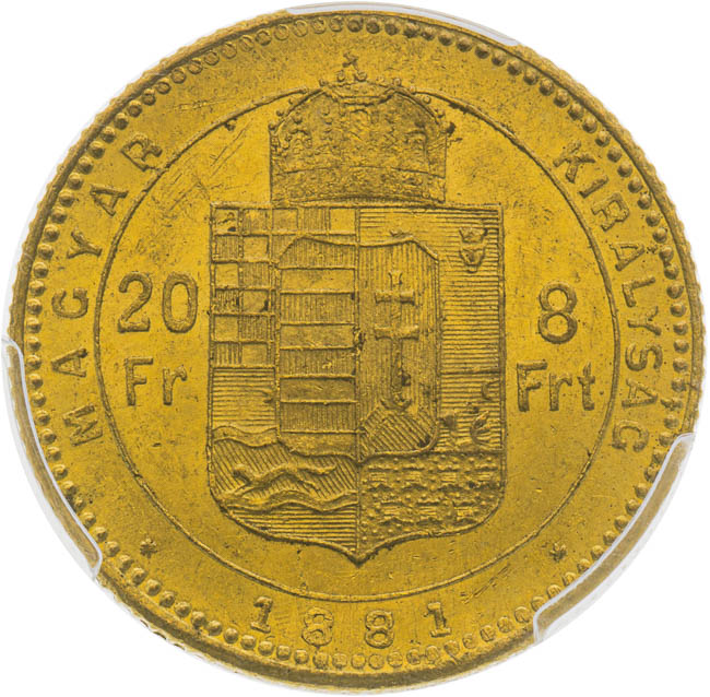 8 Zlatník 1881 - revers