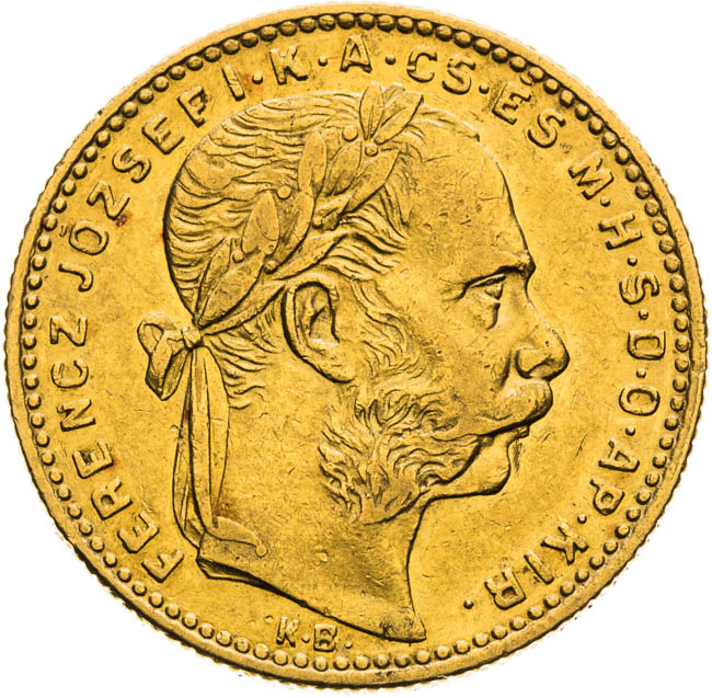 8 Zlatník 1890 - avers