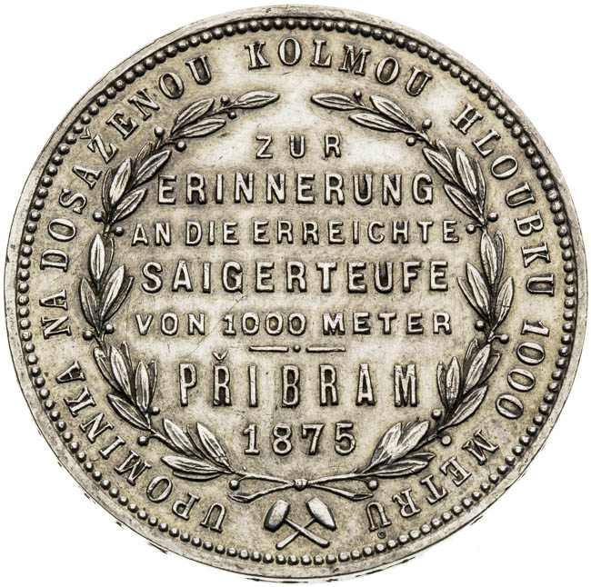 Gulden Pribram 1875 - back