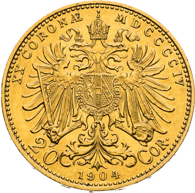 20 Corona 1904 - back