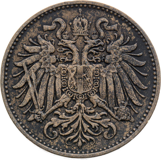 2 Haléř 1892 - avers