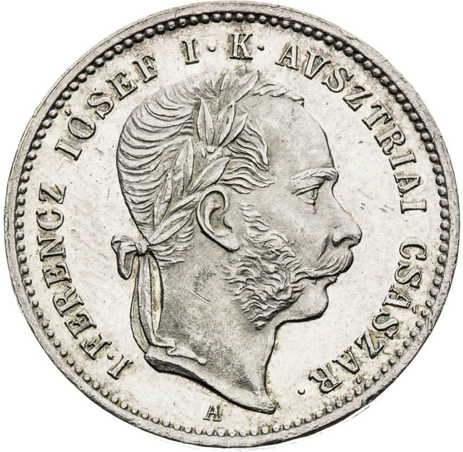 Stříbrný žeton 1867 - avers