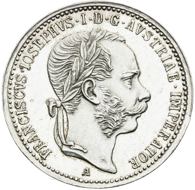 Stříbrný žeton 1867 - avers