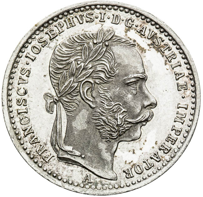Stříbrný žeton 1867 - avers