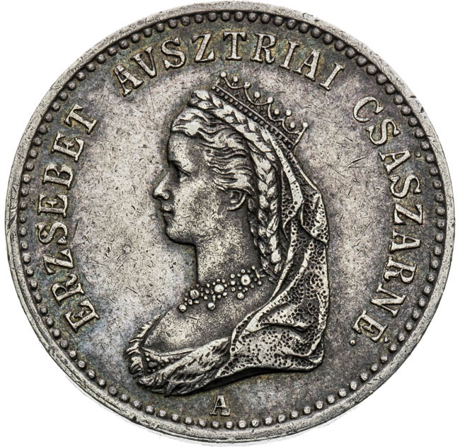 Strieborný žetón 1867 - averz