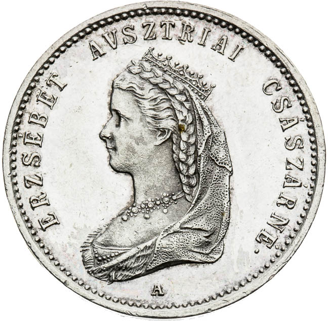 Strieborný žetón 1867 - averz