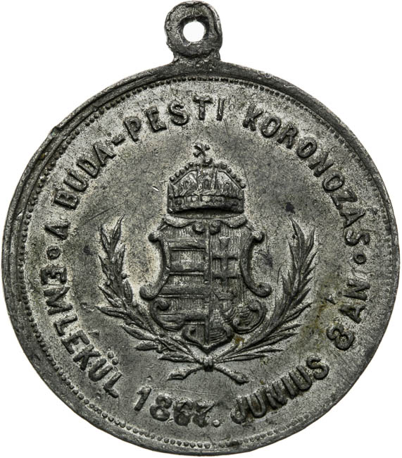 Medaila 1867 - reverz
