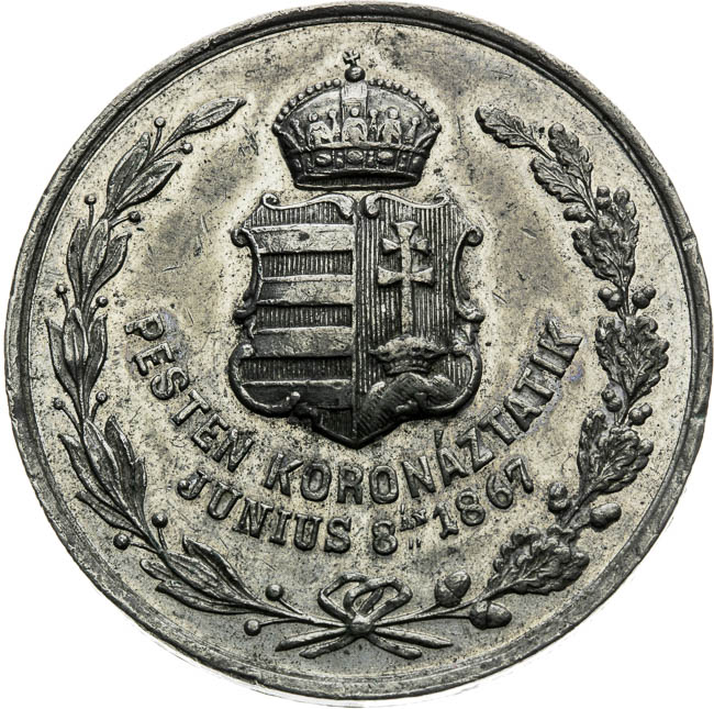 Medaila 1867 - reverz