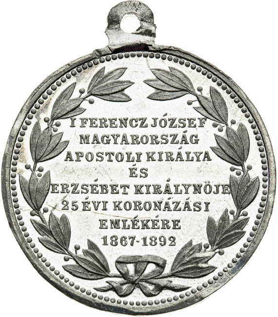 Medaila 1892 - reverz