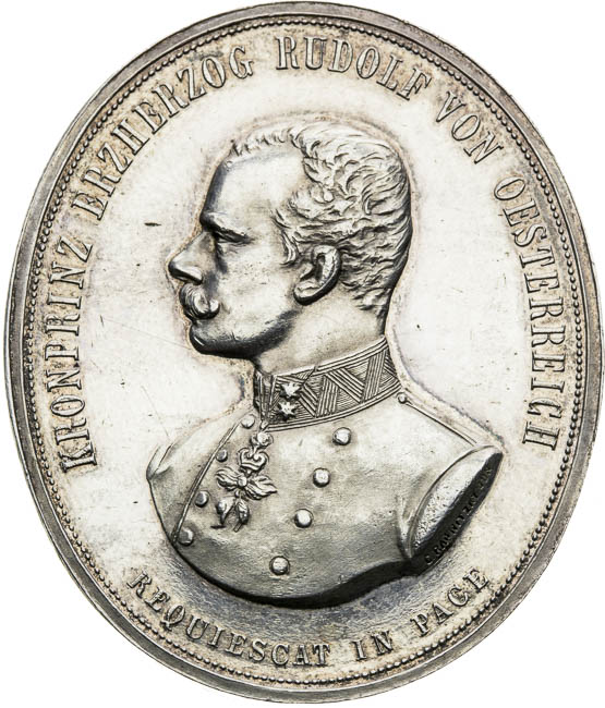 Strieborná medaila 1889 - averz