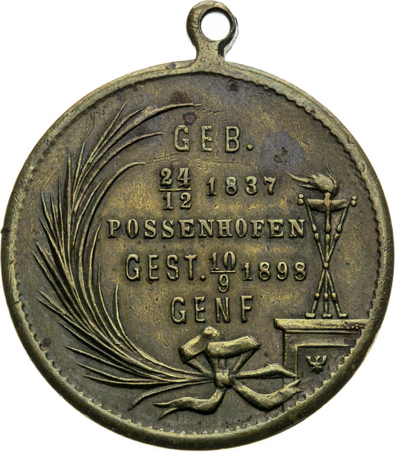 Medaila 1898 - reverz