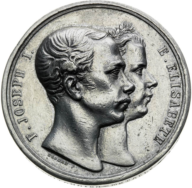 Medaila 1854 - averz