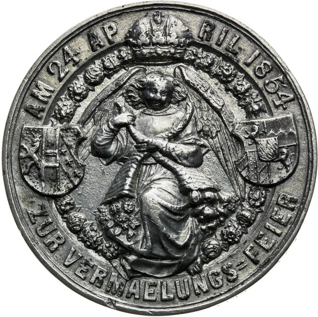 Medaila 1854 - reverz