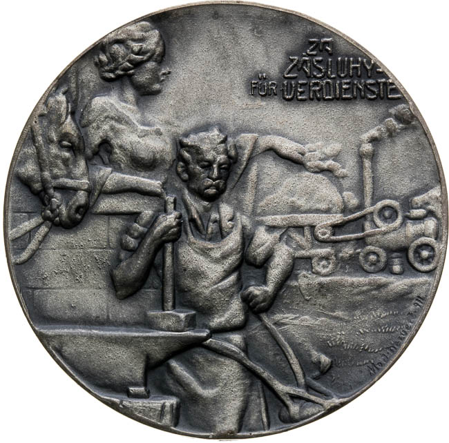 Silver medal  - back