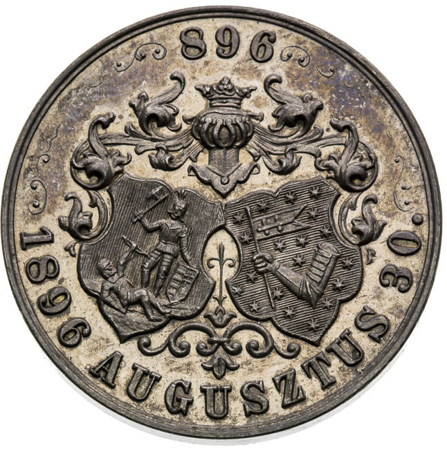 Silver medal 1896 - back