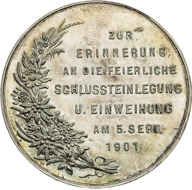 Silver medal 1901 - back
