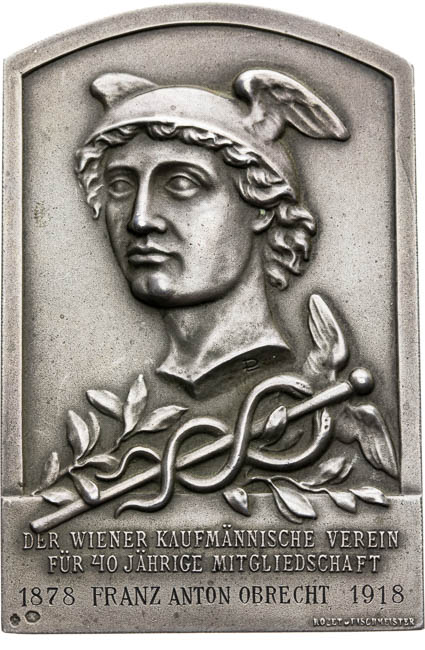 Silver Plaque 1918 - front