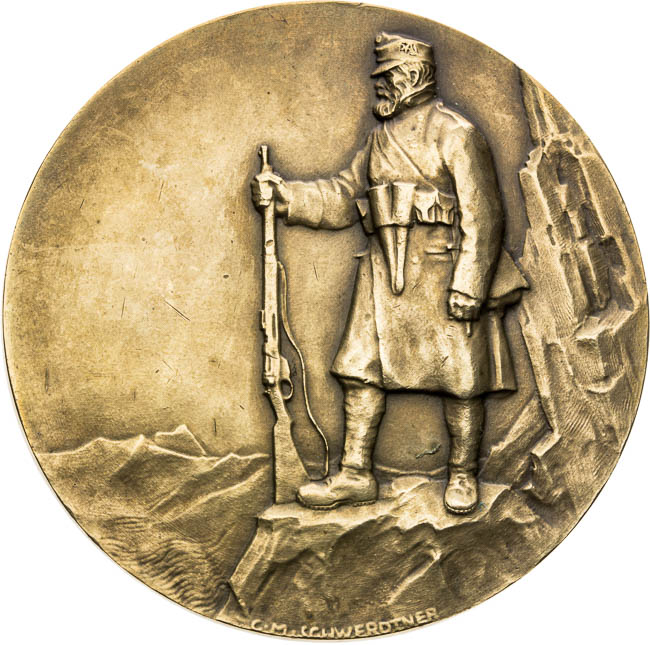 Medaila 1914 - reverz