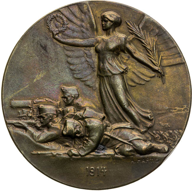 Medaila 1914 - reverz