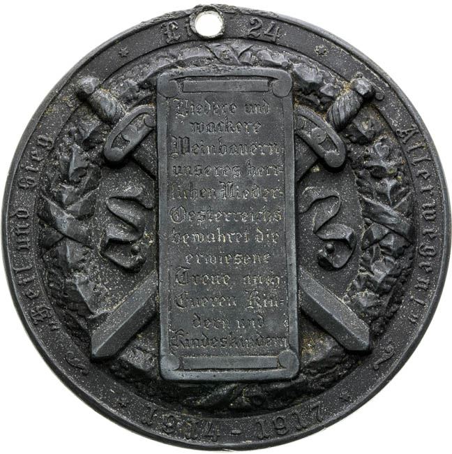 Medal 1914-1917 - back