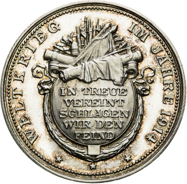Silver medal 1915 - back