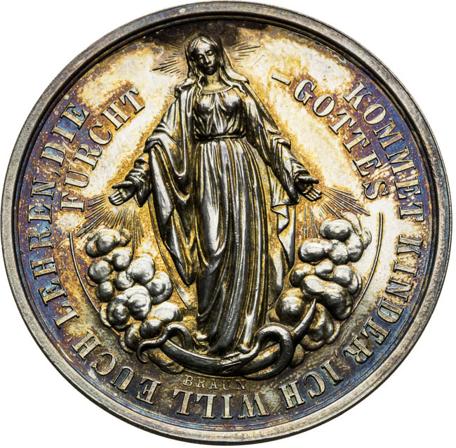 Silver medal 1853 - front