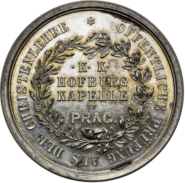 Silver medal 1853 - back