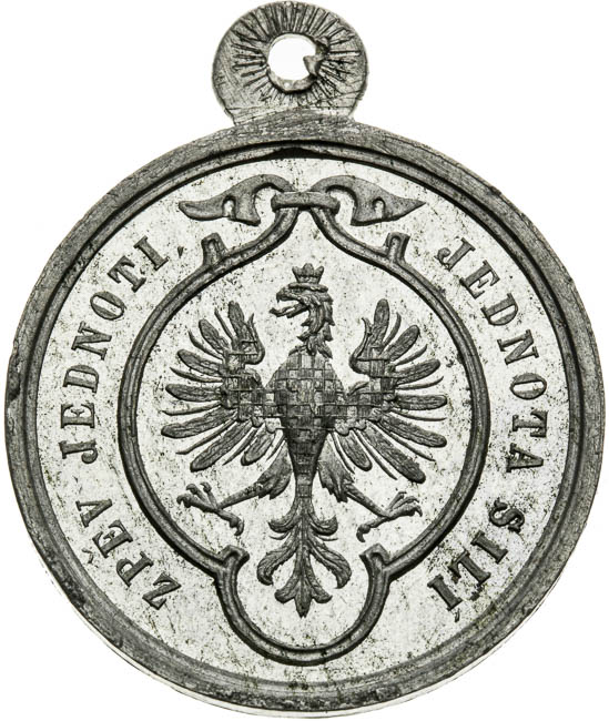 Medaila 1865 - reverz