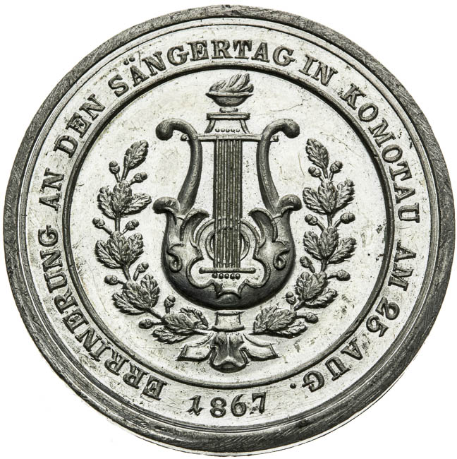 Medaila 1867 - reverz
